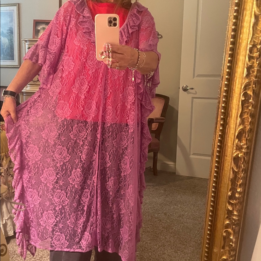 Purple Lace kimono - Picture 4 of 4